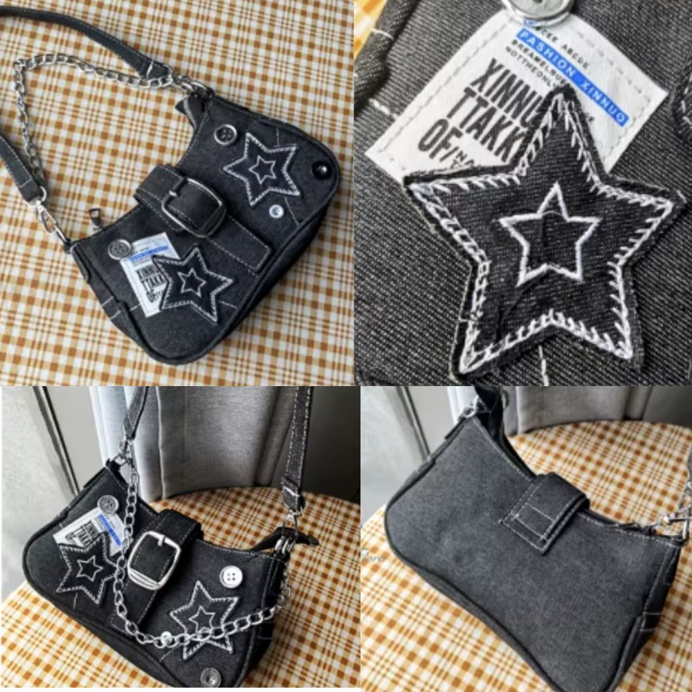 Star Denim Bag