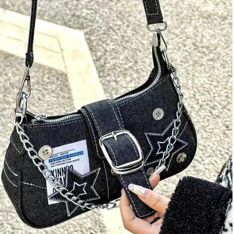 Star Denim Bag