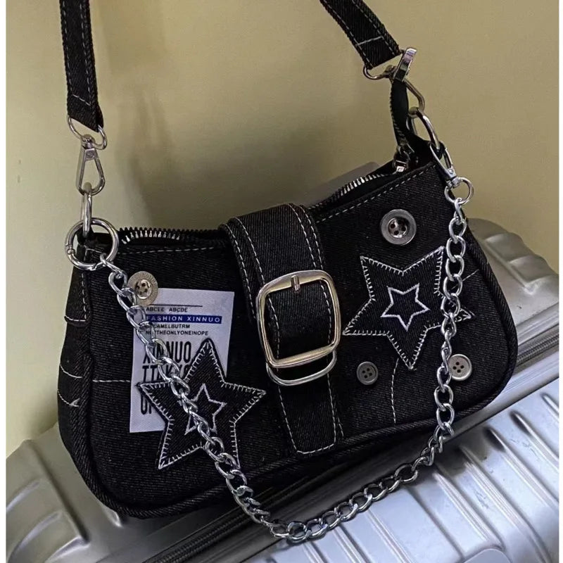 Star Denim Bag