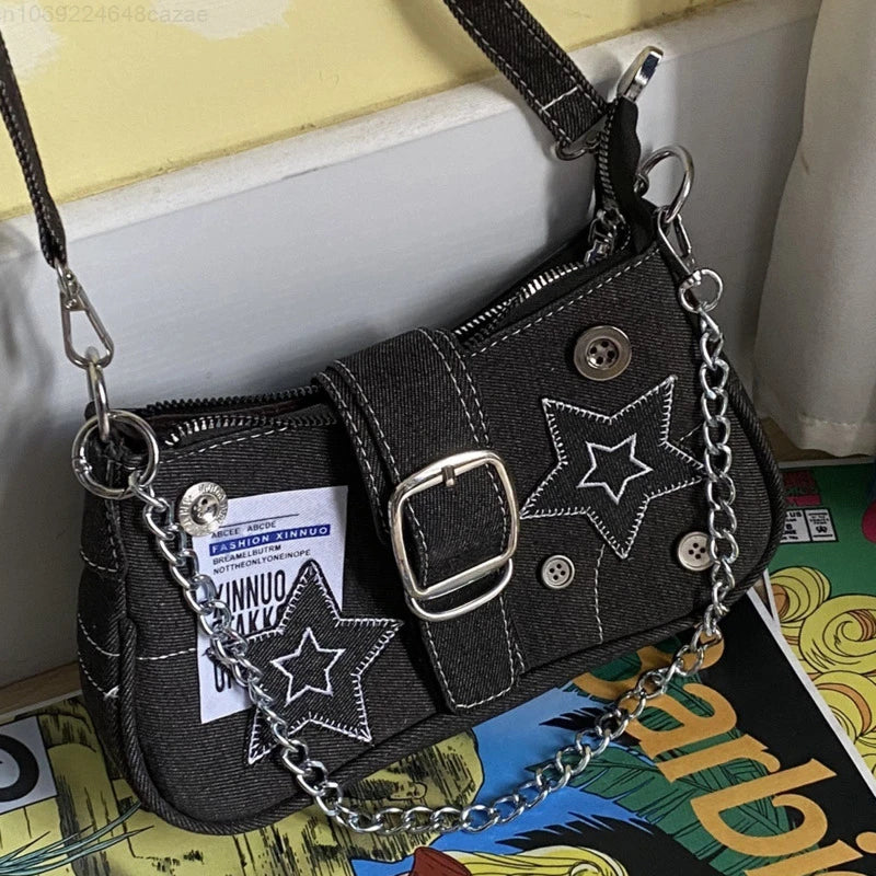 Star Denim Bag