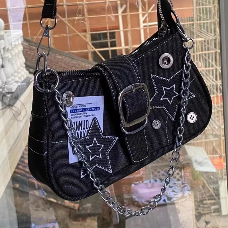 Star Denim Bag